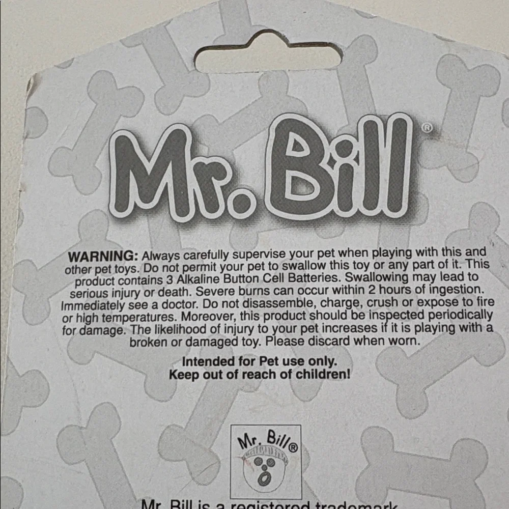 NWT Mr. Bill SNL Ohh Noooooo!!! Talking Dog Toy Novelty, Pet, Gift Approx. 10